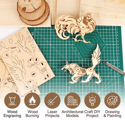 MITINU 50 Pack Basswood Sheets for Crafts,12"x12"x1/8" 3mm Thick Plywood Sheets with Smooth Surfaces-Unfinished Squares Wood Boards for Laser Cutting, Wood Burning, Architectural Models, Staining
