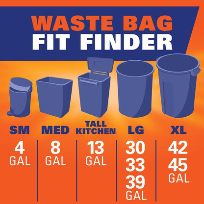 Hefty Recycling Trash Bags, Clear, 30 Gallon, 36 Count