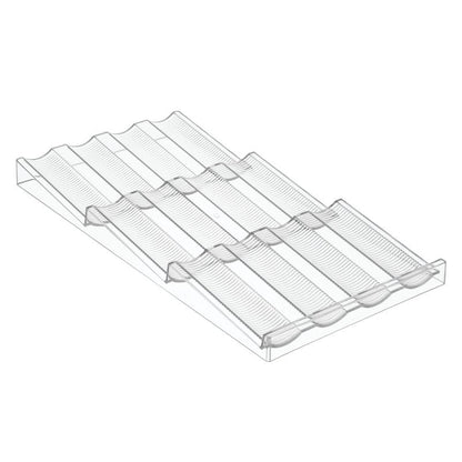iDesign Linus Spice Rack, Drawer Organizer for Kitchen Storage - Clear
