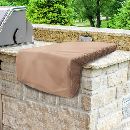 DearHoHo Cover for Blaze Premium LTE Built-in Double Side Burners - 2SBBICV,Heavy Duty 600D Waterproof Outdoor Grill Burner Cover with Plush Lining,Suitable 24''L x 13''W x 11''H,Khaki