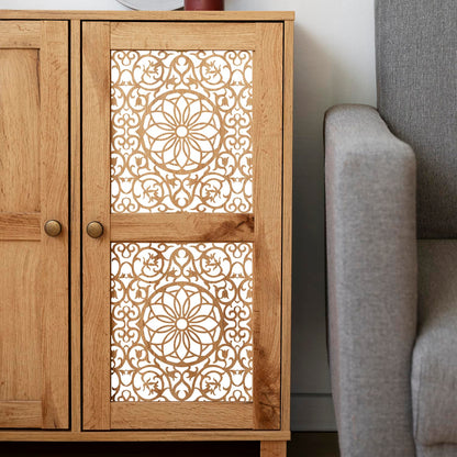 Stencils for Crafts Reusable Texture Stencils Floral Stencil Leaf Tree Templates for Painting on Wood Furniture