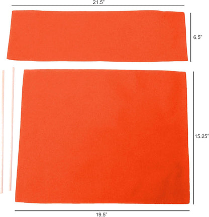 Everywhere Chair Replacement Cover Canvas for Directors Chair (Round Stick) - Orange