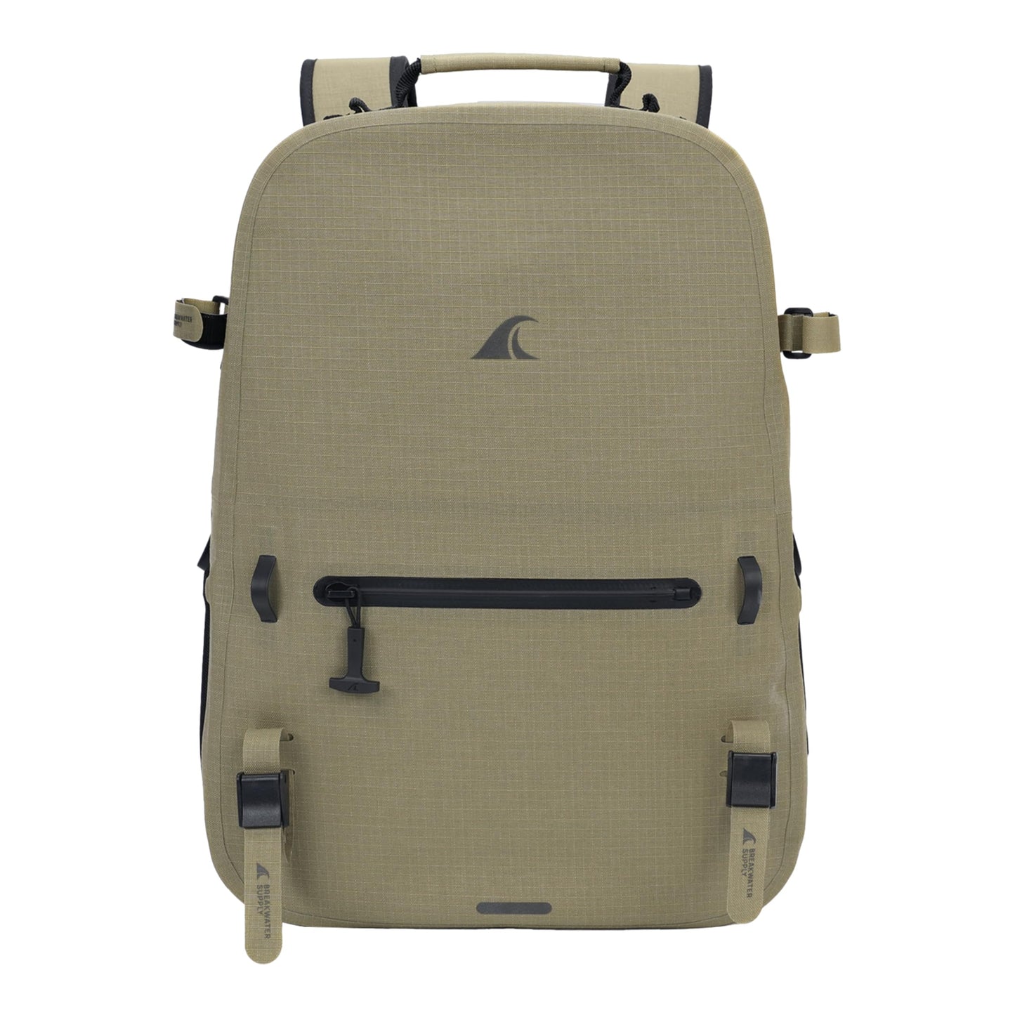 Breakwater Supply™ River Ute Waterproof IP68 Hunting Backpack, Floating TPU Submersible Dry Bag with Padded Hip Belt and Airtight Zippers | 20L (River Ute 20L CORDURA Safari Tan)