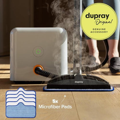 Dupray Washable Microfiber Floor Pads - Steam Cleaner Accessories | Pack of 5 for Deep Cleaning