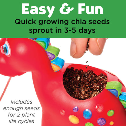 Creativity for Kids Dinosaur Self Watering Plant Pet, Kids DIY Kit, Dinosaur Crafts for Boys, Easter Basket Stuffers (Ages 6+)