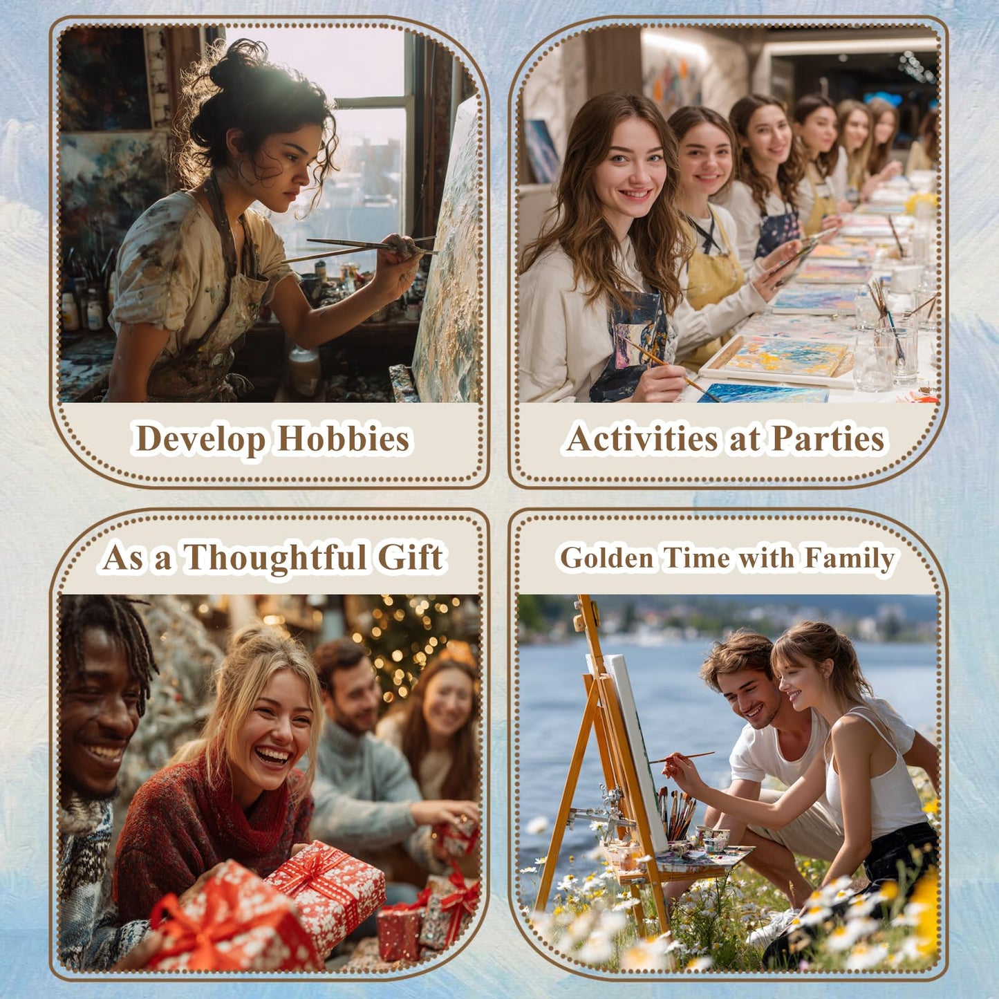 HMZephitiquc Christian Paint by Number for Adults, Religious Paint by Numbers Kit for Adults Beginner, Painting by Numbers, Easy Oil DIY Crafts for Gift Home Decor 16x20 in