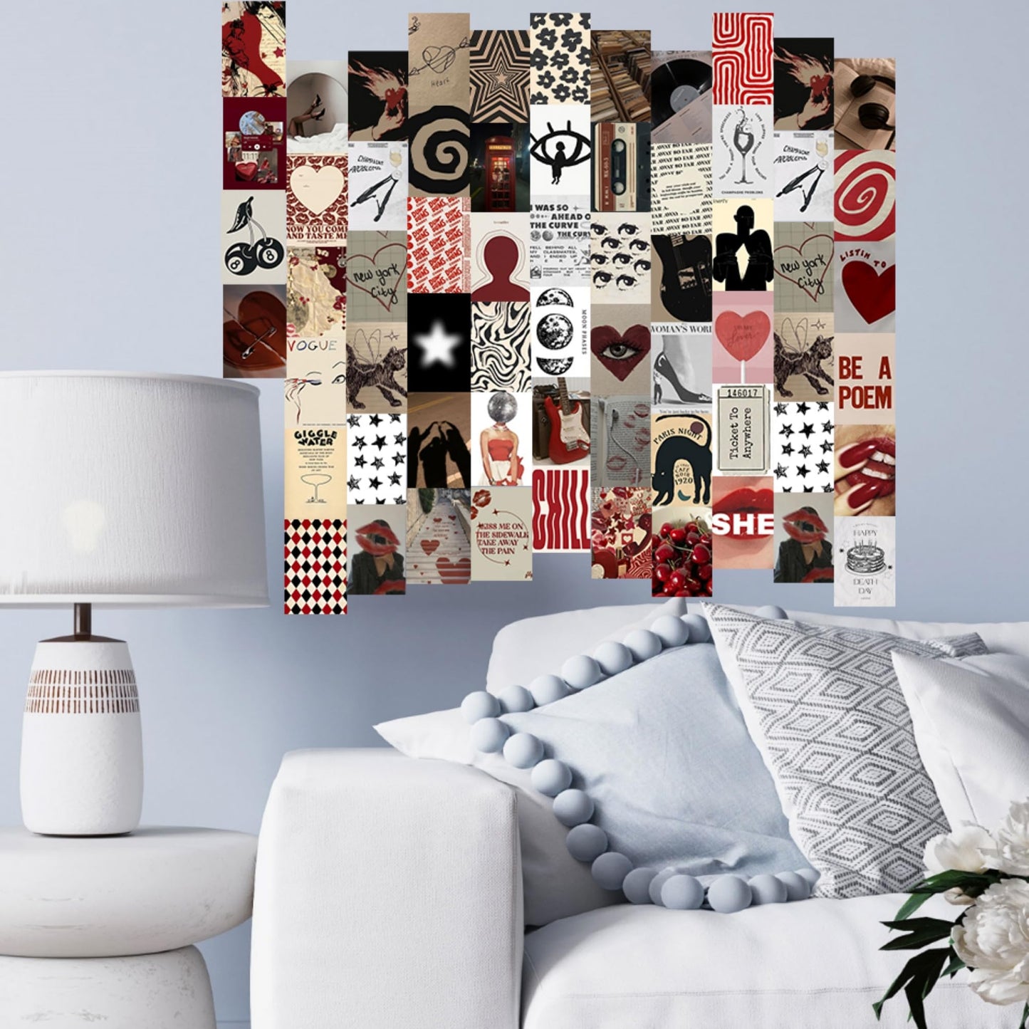 70pcs Downtown Girl Room Decor Wall Collage Kit Aesthetic Pictures, Retro Photo Collage Kit 4x6 inches Wall Art Posters, Decorative Paintings For Teenage Girls Bedroom Dormitory