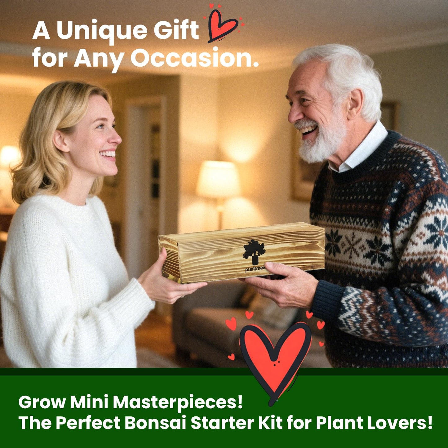 Bonsai Tree Kit for Beginners - 5 Unique Japanese Bonsai Seeds, DIY Indoor Gardening Crafts for Adults | Valentine's, Mother's Day & Birthday Gifts for Women and Men | Complete Starter Kit with Tools