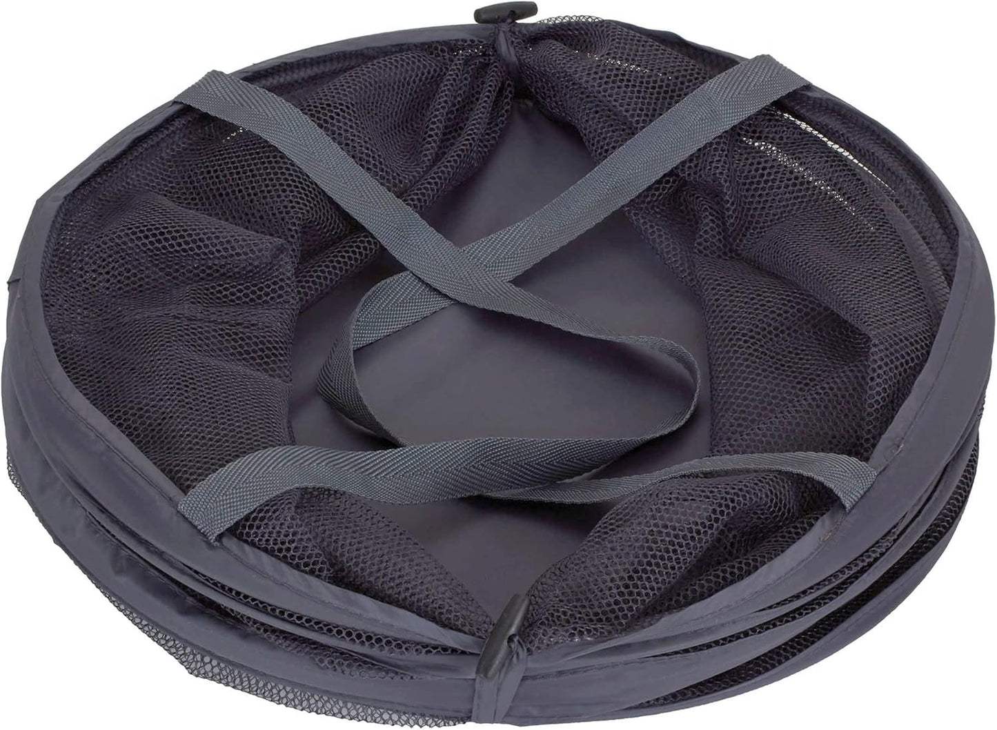 Household Essentials 2027-1 Pop-Up Collapsible Mesh Laundry Hamper in Charcoal