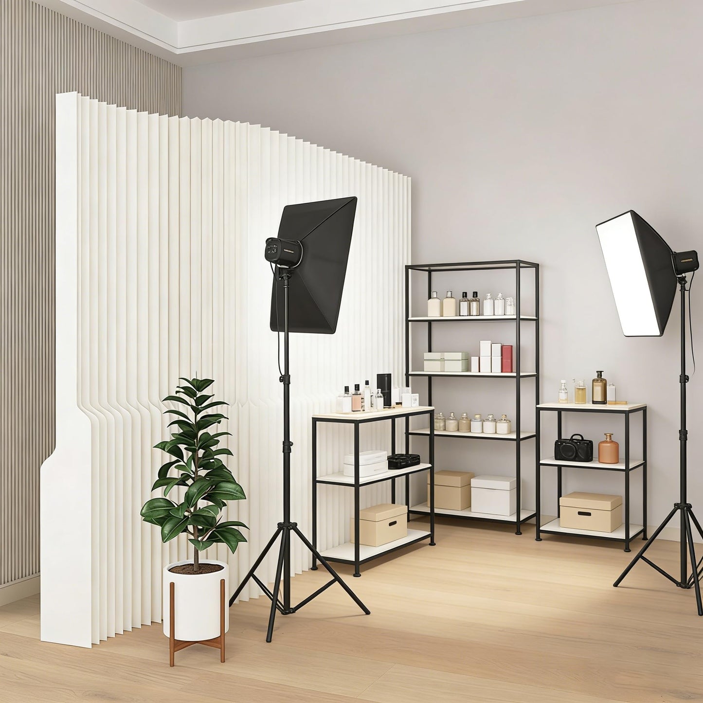 Foldable Room Divider Panel, Honeycomb Structure, Lightweight, Freestanding Privacy Screen for Office, Home, Studio, Temporary Wall Divider for Space Separation (118x10x71in)