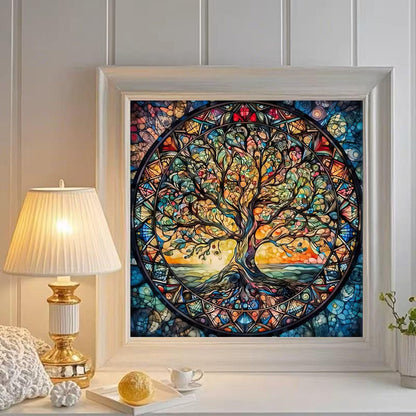 GEMOUJ Tree of Life Diamond Painting Kits for Adults,5D Diamond Art Kits for Adults Beginners,DIY Full Drill Round Paint by Diamonds Dot Art Paintings for Home Wall Decor 13.7 X 13.7 inch