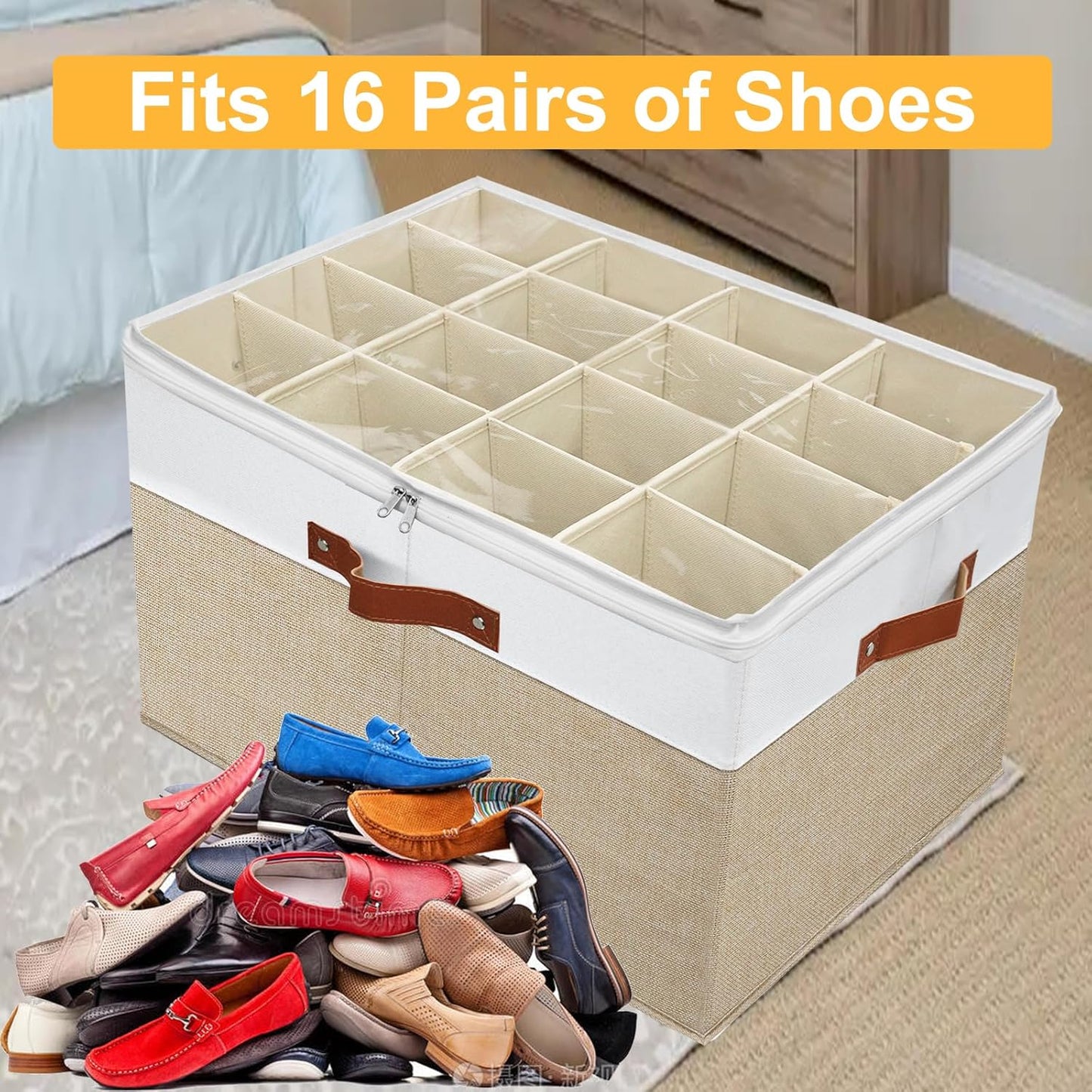 Closet,Stackable Shoe Storage Organizer for Shoe Storage Box for Entryway,Cube Storage Cabinet,Organizador De