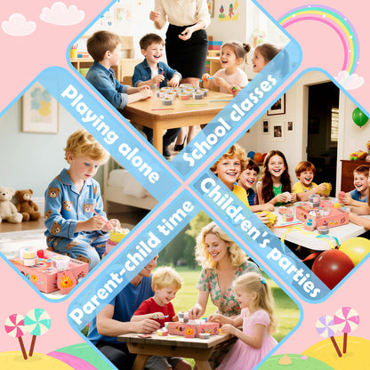 Air Dry Clay Kit - Cake Themed, Modeling Clay for Kids, Dessert DIY Model Magic Clay with Tools and Tutorials, 12 Boxes Molding Clay, Ultra Light, Soft & Non-Sticky, Arts and Crafts Gifts for Kids