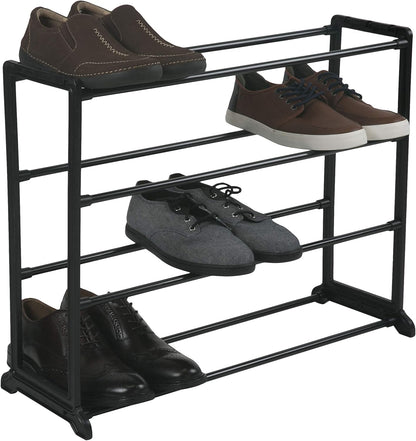 12 Closet Simplify Stackable Shoe Rack | Holds Pairs of Shoes | Maximize & Bedroom Space | Good for Sneakers | Boots |