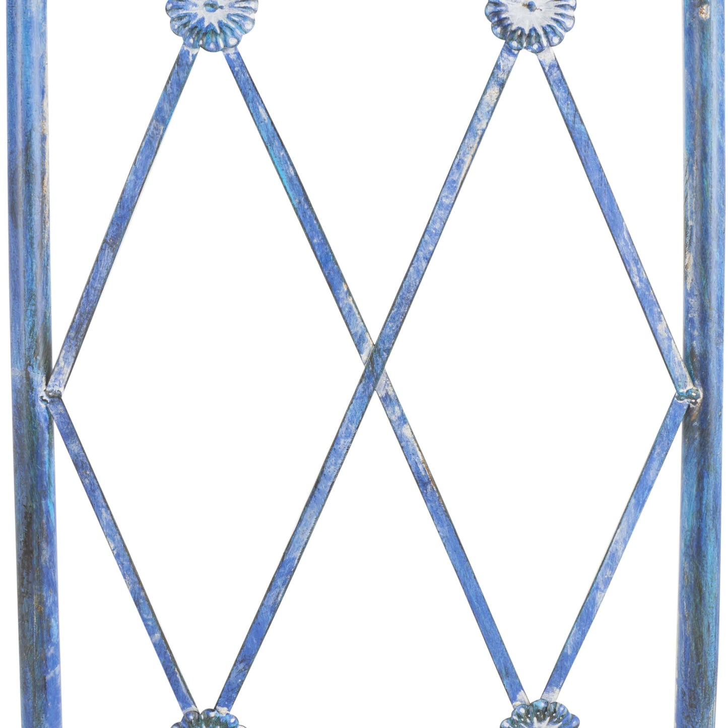 SAFAVIEH Outdoor - Mizell Iron Moon Gateway Garden Arbor - Mossy Blue Iron Metal - Architectural Circular Gateway Design - Ideal for Garden, Yard, Patio, Entryway, 80" W x 17" D x 83.4" H (PAT5036C)