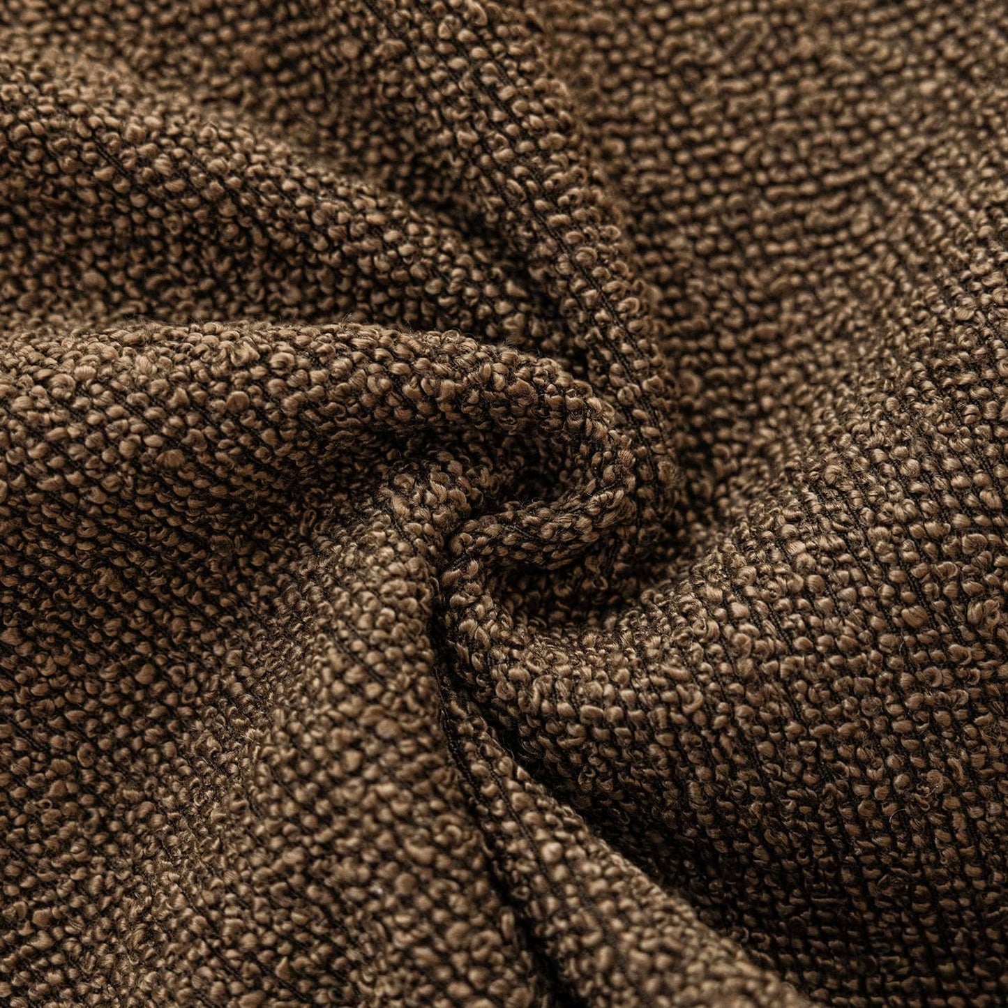 12x20 Inch,1PC,Chocolate Foindtower Decorative Textured Boucle Throw Pillow Covers Accent Solid Lumbar Pillow Cases