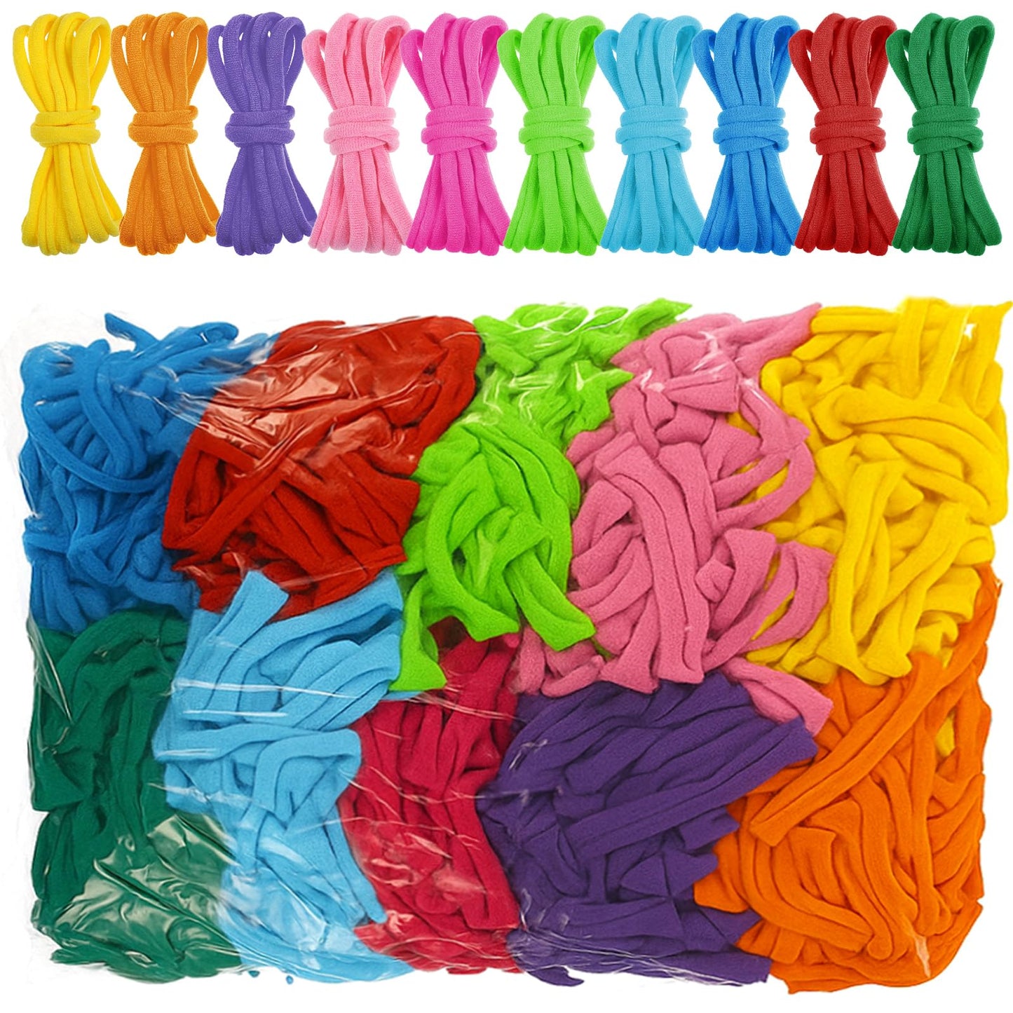 800 Pcs Refill Loops for 7 Inch Weaving Loom, Potholder Loom Bands Elastic Flexible 10 Color Weaving Rainbow Loops Refill Nylon for Potholder Making DIY Knitting Crafts Projects