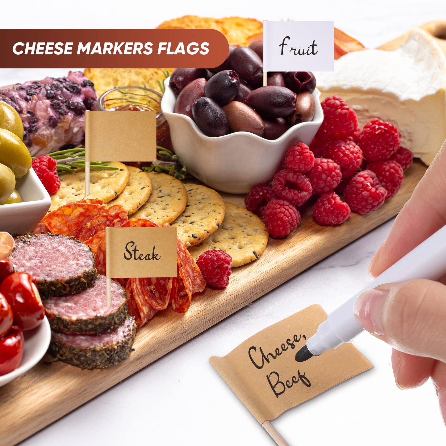 Charcuterie Board Accessories Spreader Knife Set Cheese Butter Spreader Knife Charcuterie Utensils with Wooden Handles Mini Serving Tongs Spoons Forks for party Wedding Christmas (Gold, 20 Pieces)