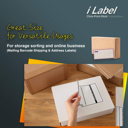 8.5" x 11" Full Sheet Label Sticker Paper for Laser & Inkjet Printers[500 Sheets,500 Labels]