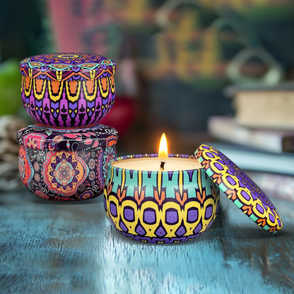 Scented Candles Gift Set, 12/24/48 Pack Candles for Home Scented, Long Lasting Soy Candle, Birthday Gifts for Women, Aromatherapy Candle for Stress Relief, Relaxation, Bath, Yoga
