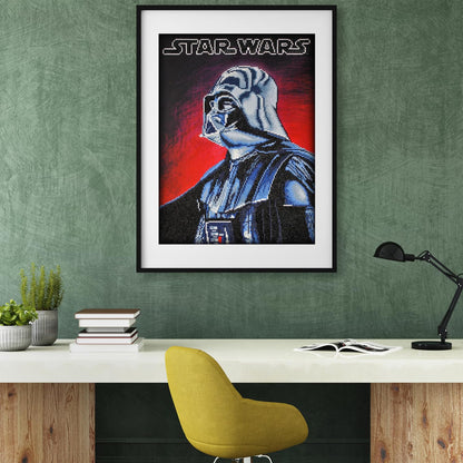 DIAMOND DOTZ Darth Vader Star Wars Diamond Painting Kits for Adults - Diamond Art Kits a Relaxing Creative Craft Kit with Dotz Gems 22.4"x16.5"