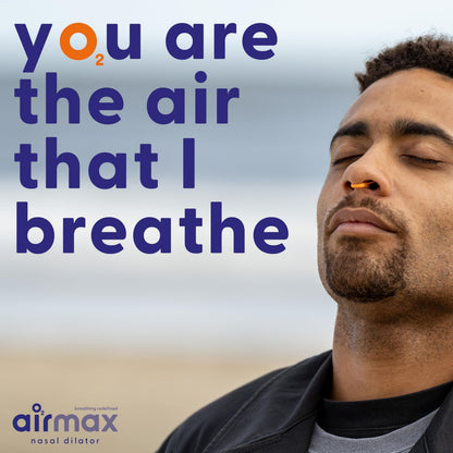 AIRMAX Nasal dilators for Sleeping - 76% More Airflow - Anti snoring Devices - Breathe Freely Through The Nose - Sinus Relief, Relief and snoring Solution - 2X Medium Orange - 6 Month Relief