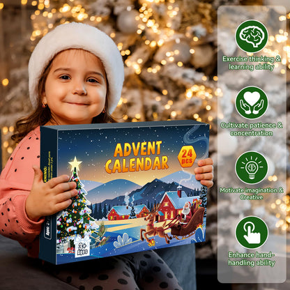 Advent Calendar 2025 Brain Teaser Puzzles for Adults Teens Kids, 24 Pcs Metal & Wood Puzzle Christmas Countdown Calendar with Fun Challenges Toys Game, Xmas Gifts for Boys Girls Teens Adults