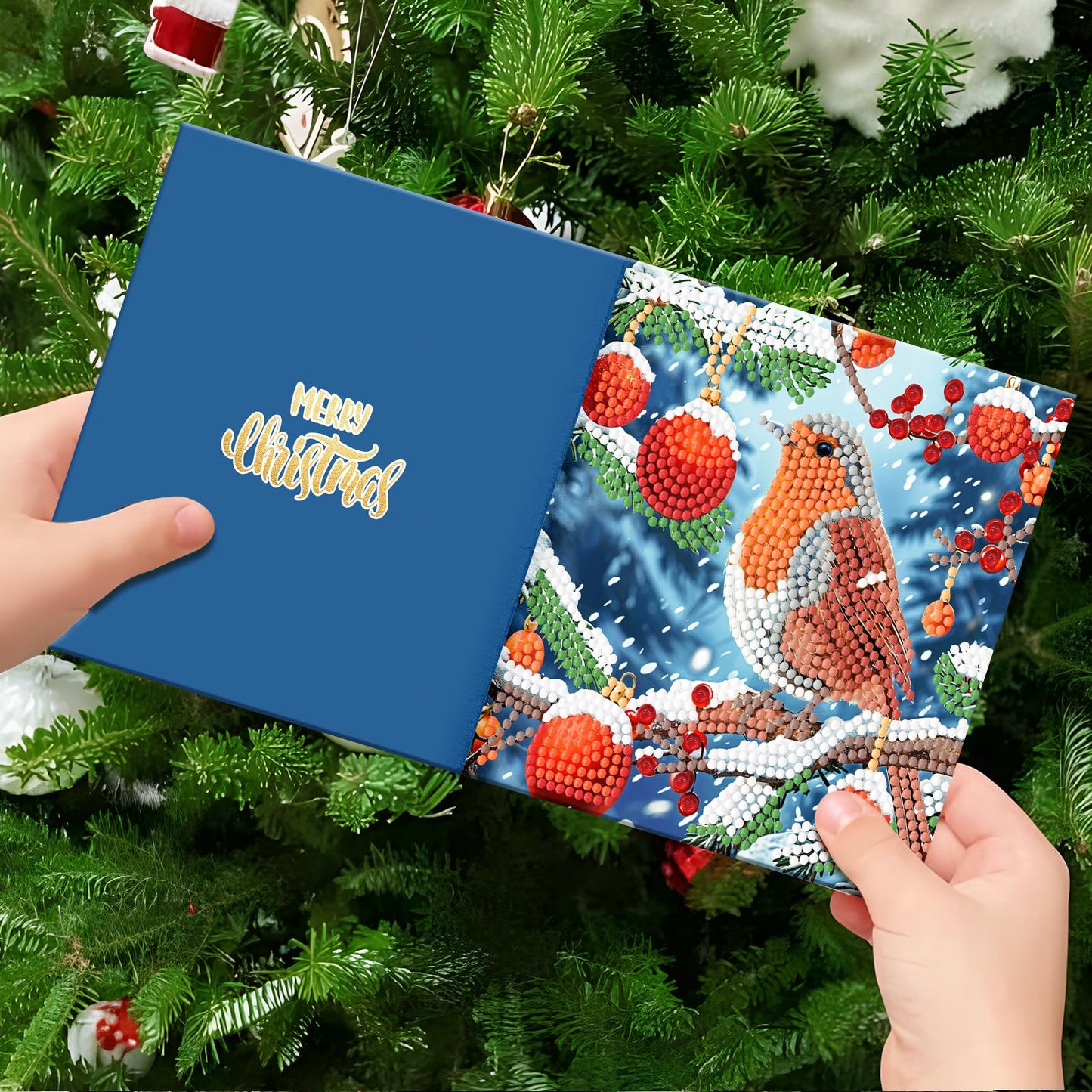 ycyingcheng Diamond Painting Greeting Cards, 5D Rhinestone Art Greeting Card for Hochday Festival Craft Gift Your Girlfriend Birthday Card Christmas Cards (DP078)
