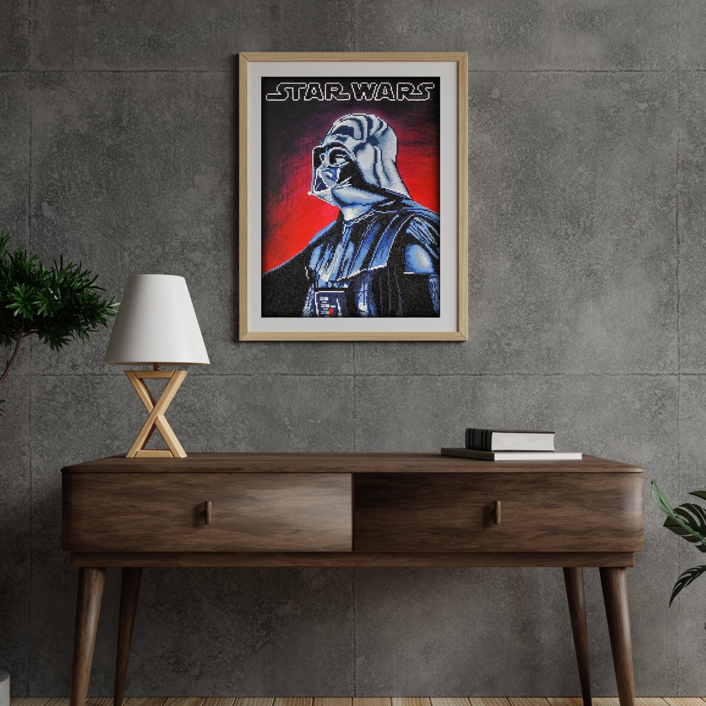 DIAMOND DOTZ Darth Vader Star Wars Diamond Painting Kits for Adults - Diamond Art Kits a Relaxing Creative Craft Kit with Dotz Gems 22.4"x16.5"