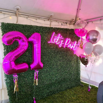 Number 3 Balloon - 40 Inch Rosy Purple Birthday Decoration for Kids & Women’s Parties