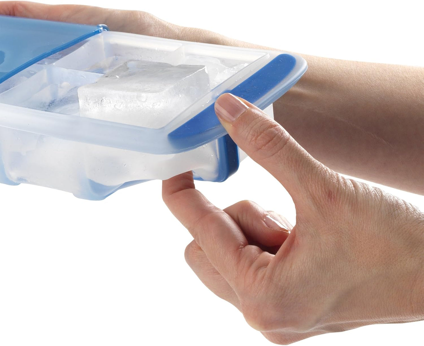 GoodCook Touch Prep and Freeze Ice Tray, Stackable 2-oz. Cubes with Slide-off Cover