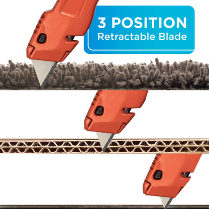 BLACK+DECKER Utility Knife, Retractable, Quick Change Blade, 2-Pack (BDHT1039495APB)