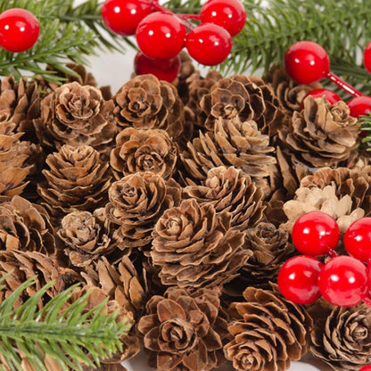 120PCS Natural Pine Cones for Decorating, 1" ~ 3.15" Inch Tall Mini Pinecones for Crafts, Tree Ornaments, Wreath, Wedding, Vase Fillers, Garland & Holiday Centerpieces (Fall/Winter/Xmas) Decor