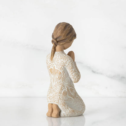 Willow Tree Prayer of Peace (Lighter Skin), Seeking The Quiet Within, Sculpted Hand-Painted Figure