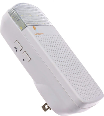 Safeguard Supply Wireless Doorbell Kit- 1000' Range Plug In Doorbell Ideal As Hearing Impaired Doorbell & Deaf Doorbell - Available 95dB Volume Setting & Attention Grabbing Flashing Doorbell Strobe