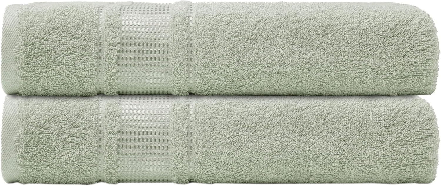 2 Pack 100% 28 55 inches, Melissa Linen, Bath Towels Turkish Cotton Towels for Bathroom, Absorb Water, Quick Dry, Soft