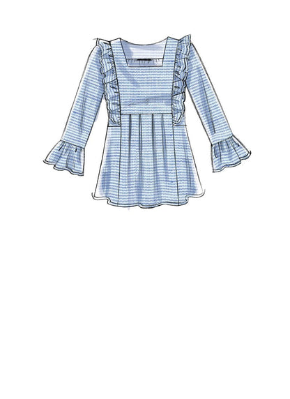 McCall Patterns Misses V Square-Neck Top/Tunic and Dresses