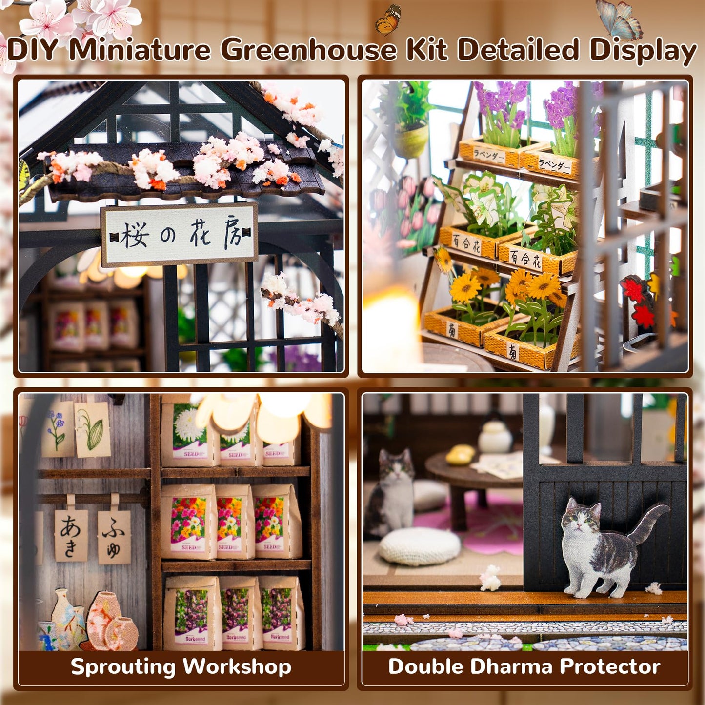 Book Nooks for Adults, DIY Miniature Dollhouse Book Nook Kit, Teens and Beginners, Japanese BookNook, Model Kits Craft Kits for Adults Teens & Book Lovers