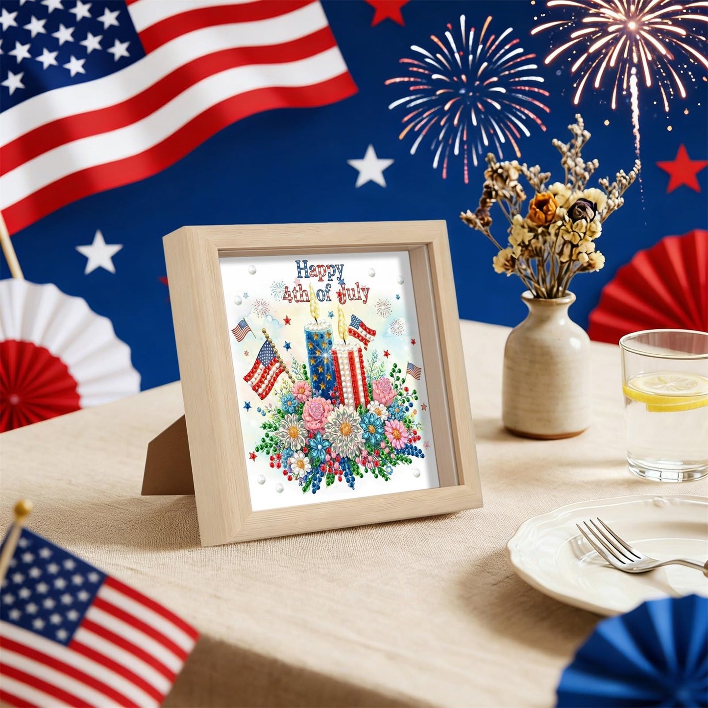 DIY Diamond Art Painting Pearl Creative Pattern 5D Seasonal Holiday Calendar 2026 Healing Home Photo Frame Set Tools-9PCS Festivals
