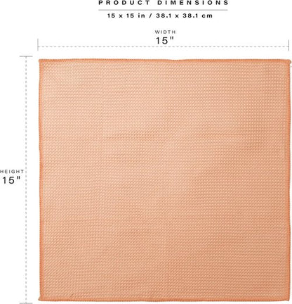 BINO Microfiber Cleaning Towels - Ultra Absorbent Red Ombre 15x15 Inches - 12 Pack All-Purpose Set