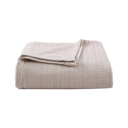 Tommy Bahama - King Blanket, Naturally Soft & Breathable Bedding for Couch or Bed, Lightweight for Year Round Comfort (Woven Textured Natural Brown)