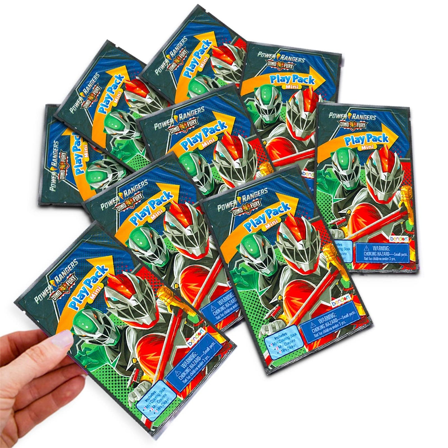 Power Rangers Mini Party Favors Set - Bundle 24 Mini Grab n Go Play Packs with Coloring Pages, Stickers and More Birthday Party Supplies