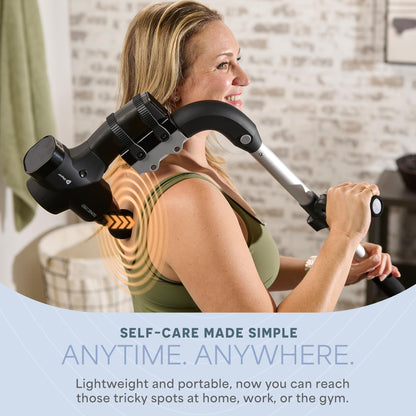 LifePro Massage Gun & Holder (Sold Separately) – Percussion Muscle Massager for Athletes with 8 Heads & 6 Speeds – Deep Tissue Back Muscle Extender for Recovery