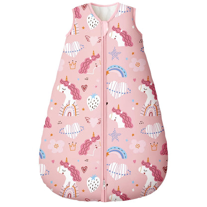 Yoofoss Baby Sleep Sack - 100% Organic Cotton Wearable Blanket for 6-12 Months | TOG 2.5, 2-Way Zipper, Warm & Comfy