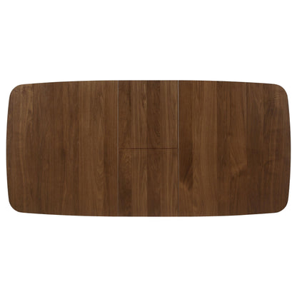 Coaster Home Furnishings - Redbridge - Wood - 5-Piece Mid-Century Modern Dining Set with 75-Inch Rectangular Expandable Table & Armless Tufted Chairs - Dining Room - Natural Walnut - 106591-S5K