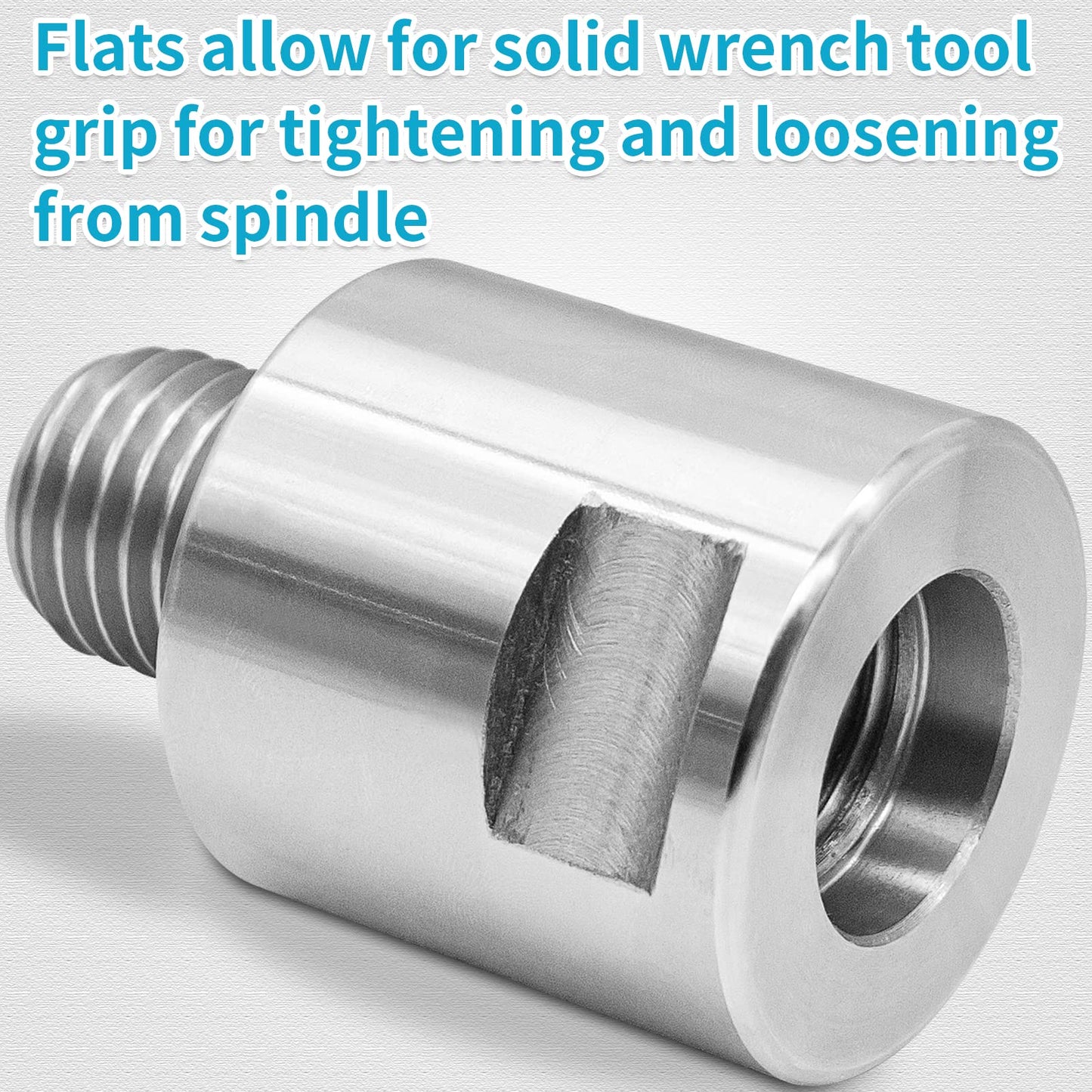 PNBO Woodworking Lathe Headstock Spindle Adapter, Converts 1" x 12tpi to 1" x 8tpi
