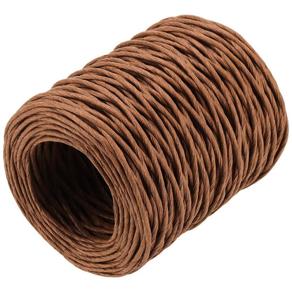 SHEUTSAN 4 PCS 2mm x 164ft Brown Floral Wire, 656ft Bind Wire Twine for Artificial Flower Making, DIY Projects