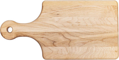 Labell Handle Serving Boards - Small Canadian Maple Hardwood Cutting Board for meats, vegetables, fruits, and cheeses,