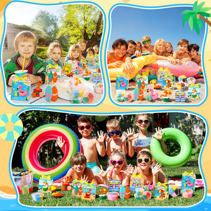 Capoda 18 Sets Air Dry Clay Kit for Kids End of School Year Gifts DIY Modeling Clay Arts Crafts Kit for Summer Beach Pool Party Favors Art Projects Fun Activities Classroom Gifts Rewards Supplies