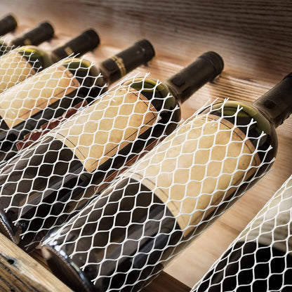 Boao 1000 Pcs Wine Mesh Liquor Bottles Protector Sleeves 7.8 Inch PE Net Wine Bottle Protector for Travel Glass Liquor Bottle Sleeves, Keep Bottles Safe While Traveling, White